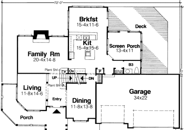 main floor house blueprint