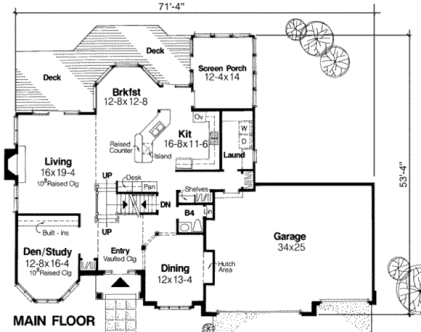 main floor house blueprint
