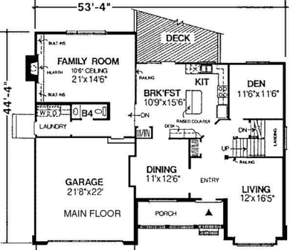 main floor house blueprint