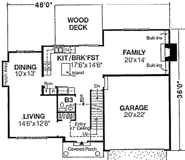main floor house blueprint