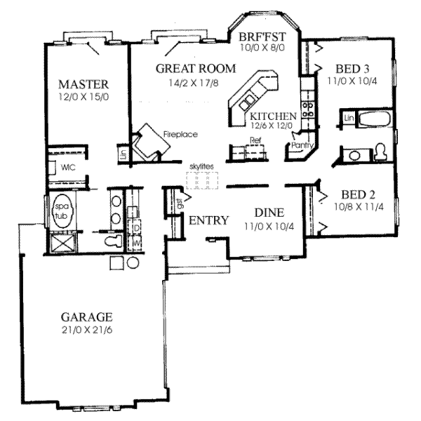 main floor house blueprint