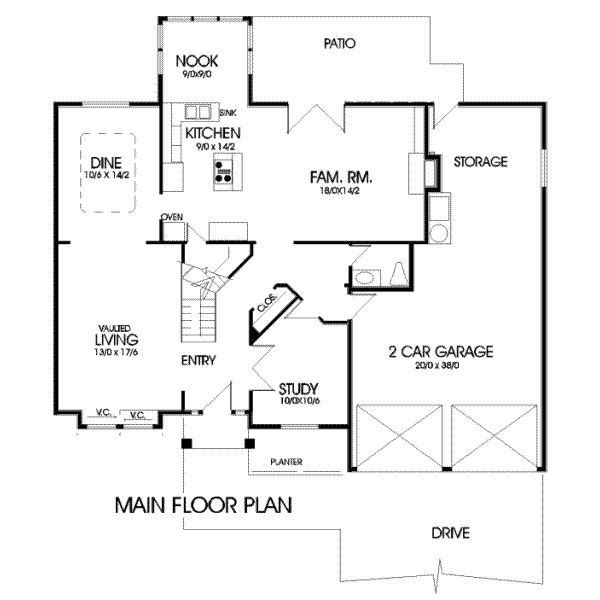 main floor house blueprint
