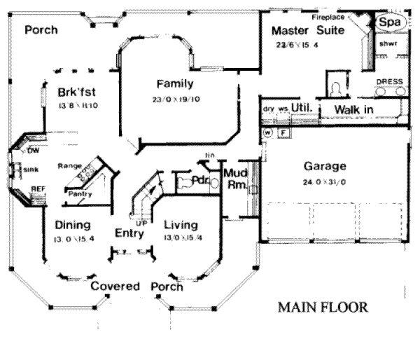 main floor house blueprint