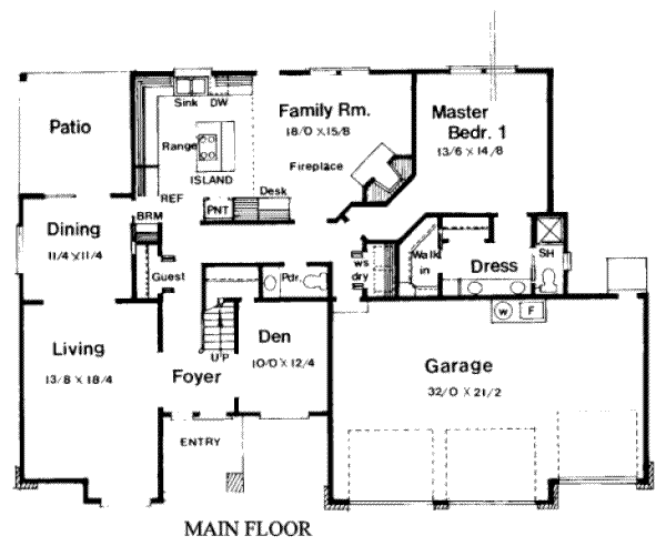 main floor house blueprint