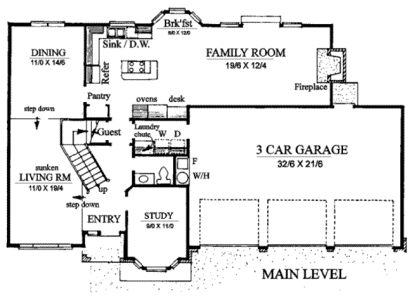 main floor house blueprint