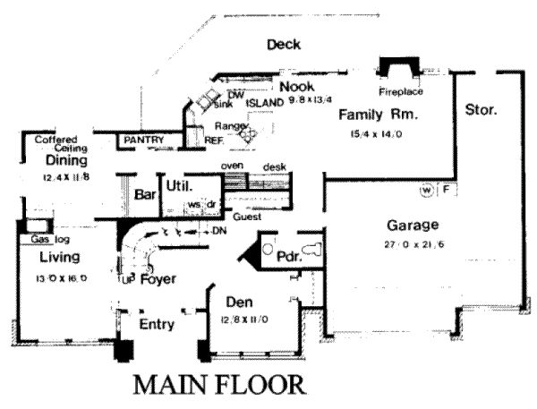 main floor house blueprint