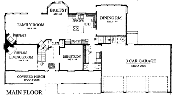 main floor house blueprint
