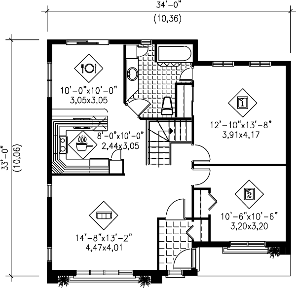main floor house blueprint
