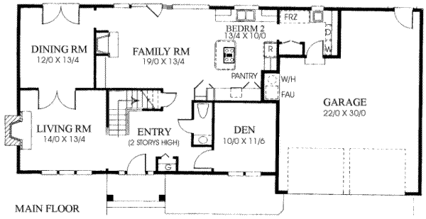 main floor house blueprint