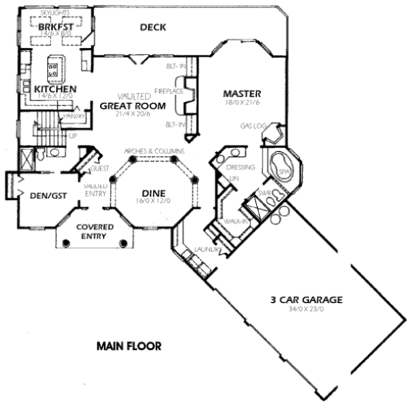 main floor house blueprint
