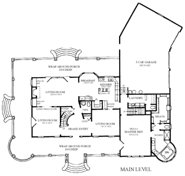 main floor house blueprint