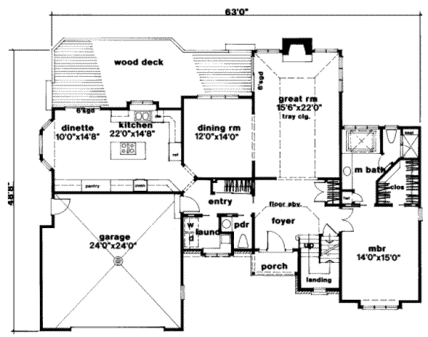 main floor house blueprint