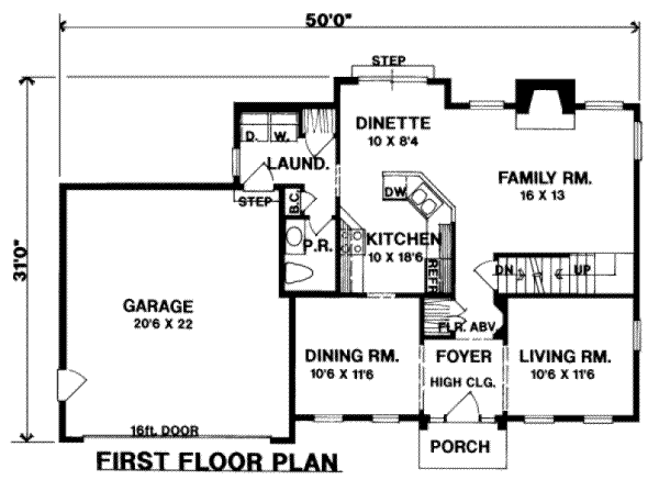 main floor house blueprint