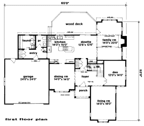 main floor house blueprint