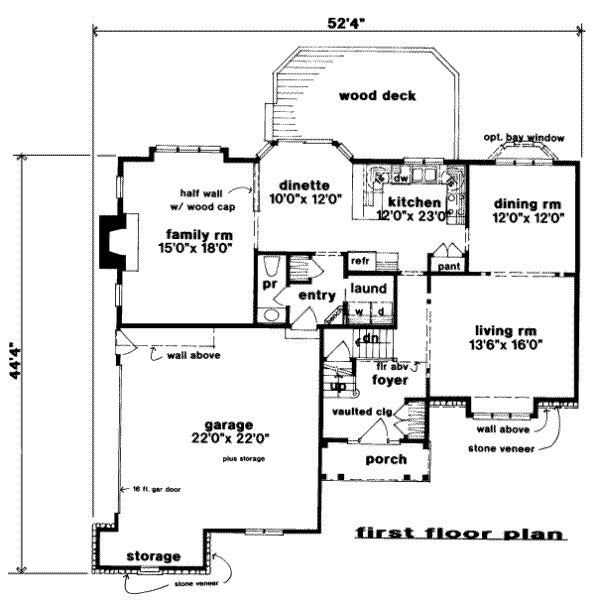 main floor house blueprint