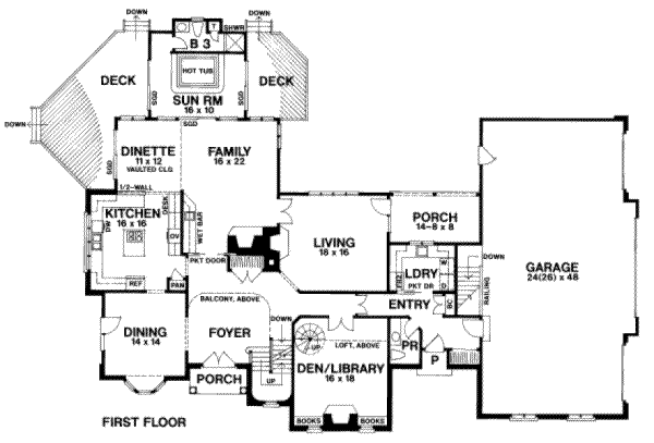 main floor house blueprint