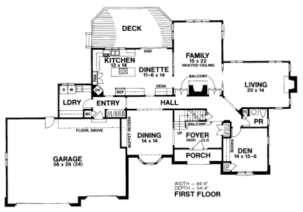 main floor house blueprint