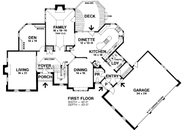 main floor house blueprint