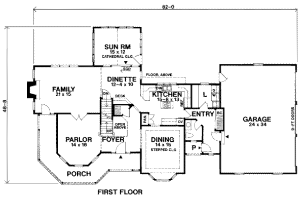 main floor house blueprint