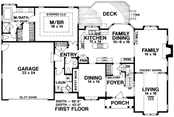 main floor house blueprint