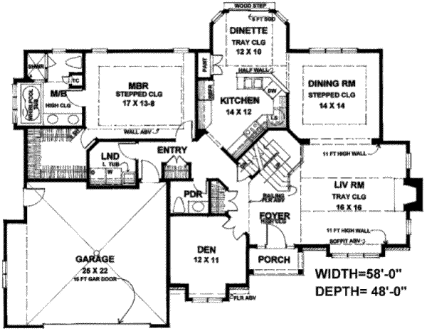 main floor house blueprint