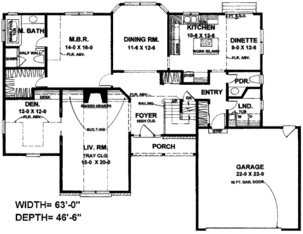 main floor house blueprint