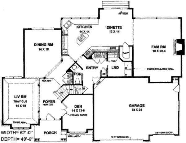 main floor house blueprint