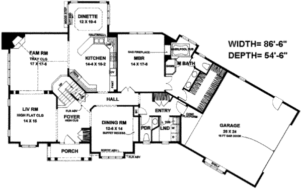 main floor house blueprint