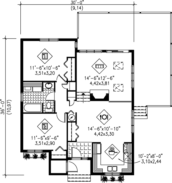 main floor house blueprint