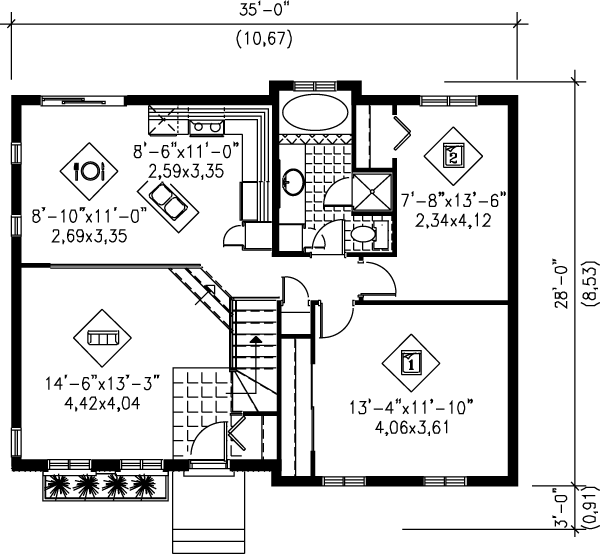 main floor house blueprint