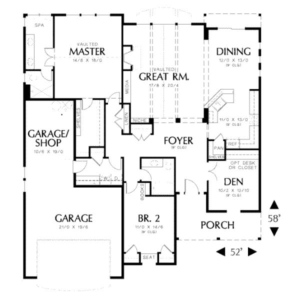 main floor house blueprint