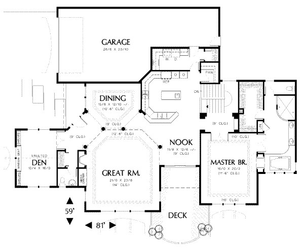 main floor house blueprint