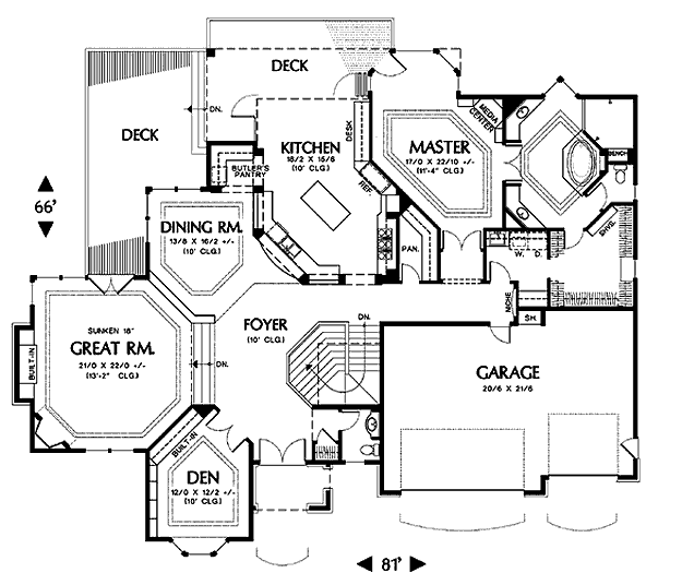 main floor house blueprint