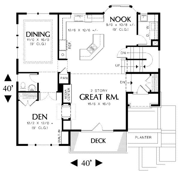 main floor house blueprint