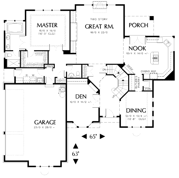 main floor house blueprint