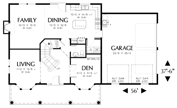 main floor house blueprint