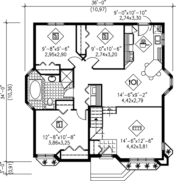 main floor house blueprint