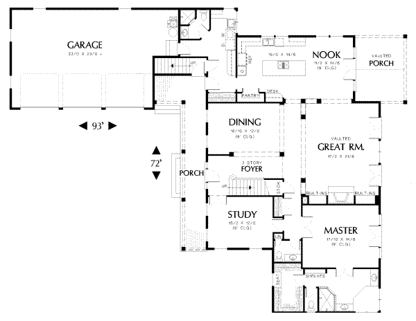 main floor house blueprint