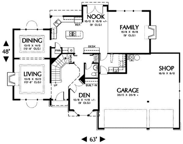 main floor house blueprint