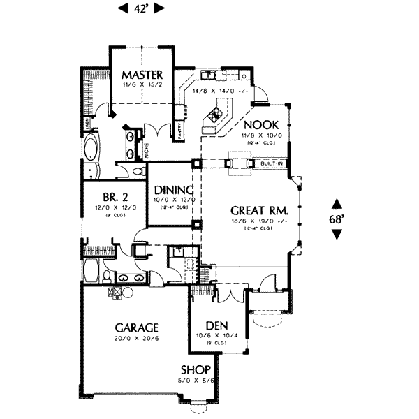 main floor house blueprint