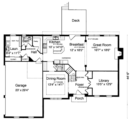 main floor house blueprint