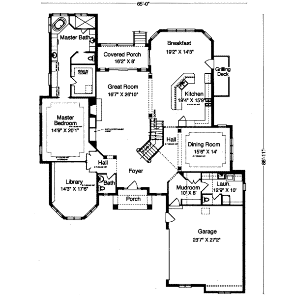 main floor house blueprint