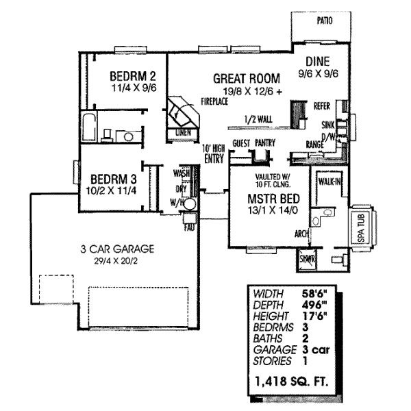 main floor house blueprint