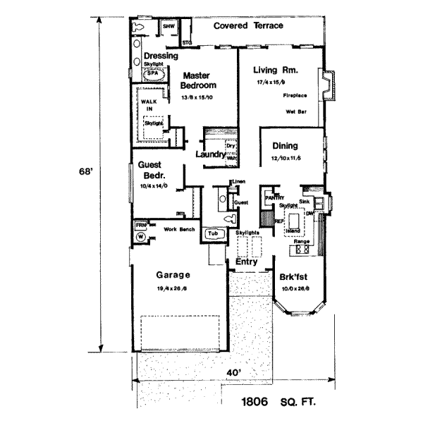 main floor house blueprint