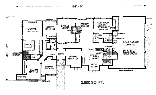main floor house blueprint
