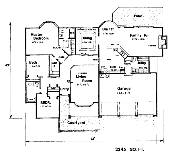 main floor house blueprint