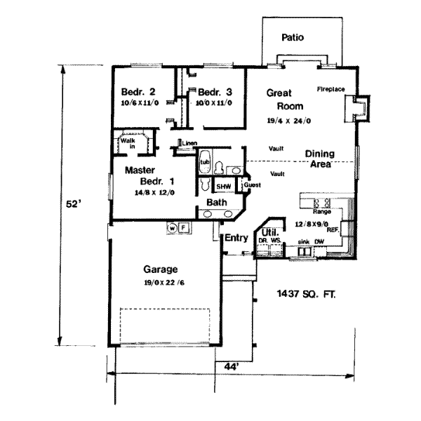 main floor house blueprint