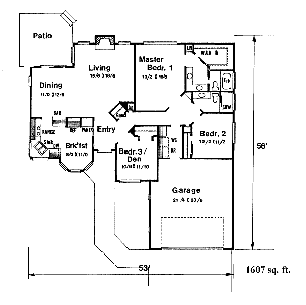 main floor house blueprint