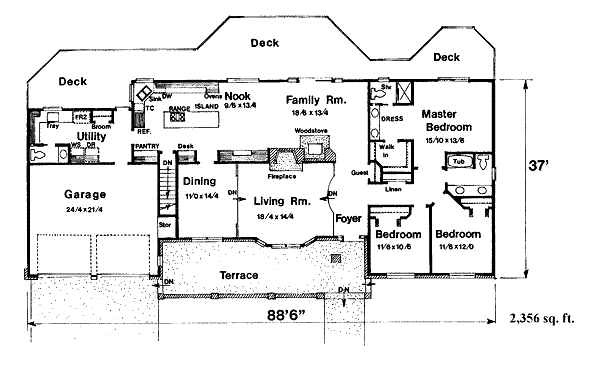 main floor house blueprint