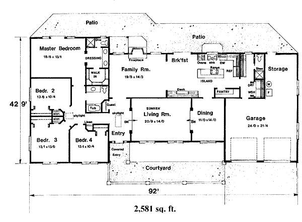 main floor house blueprint